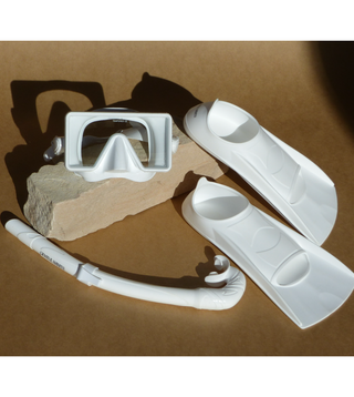 Barbados Dive Mask + Snorkel - WHITE