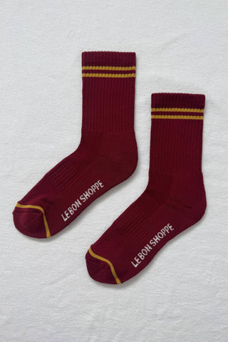 Boyfriend Socks: Grape