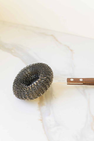 Long Wooden Handle Pot Brush