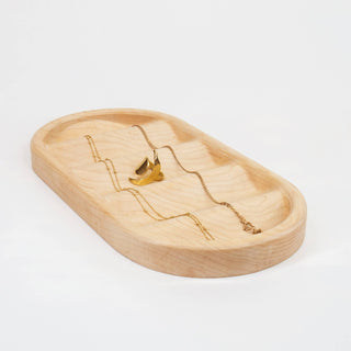 Ripple Tray: Walnut