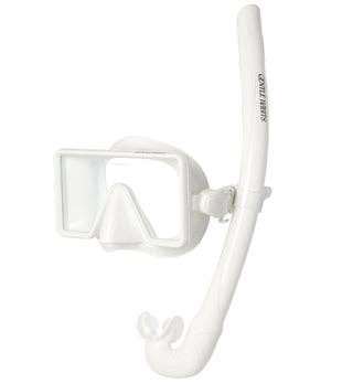 Barbados Dive Mask + Snorkel - WHITE