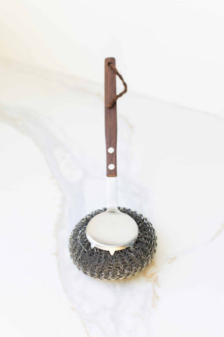 Long Wooden Handle Pot Brush
