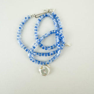 The Galileo Galilei - Blue/White: 16" / Sterling Silver