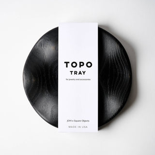 TOPO Round Tray: Walnut