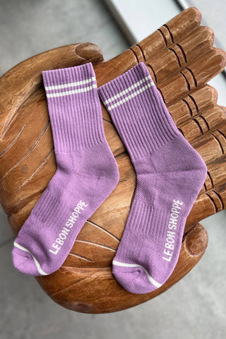 Boyfriend Socks: Milk