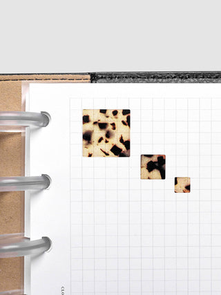 Square Stickers | Desert Tortoiseshell