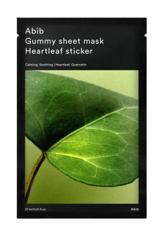 Abib Gummy Sheet Mask with Heartleaf Sticker