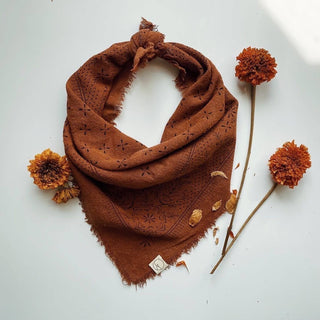 Terracotta Classic Print Naturally Dyed Bandana