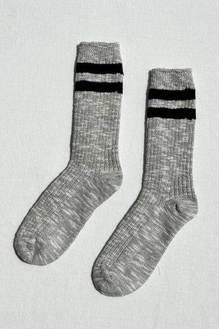 Cottage Varsity Socks: Oatmeal Varsity