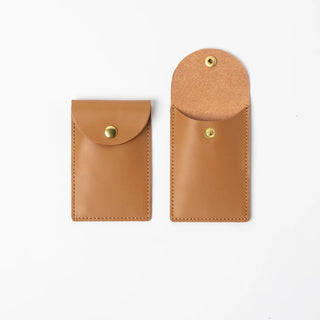 Minor History The Biggie Leather Card Case - Saddle