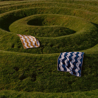 Slowtide - Stripe Woven Towel (Deep Pool)